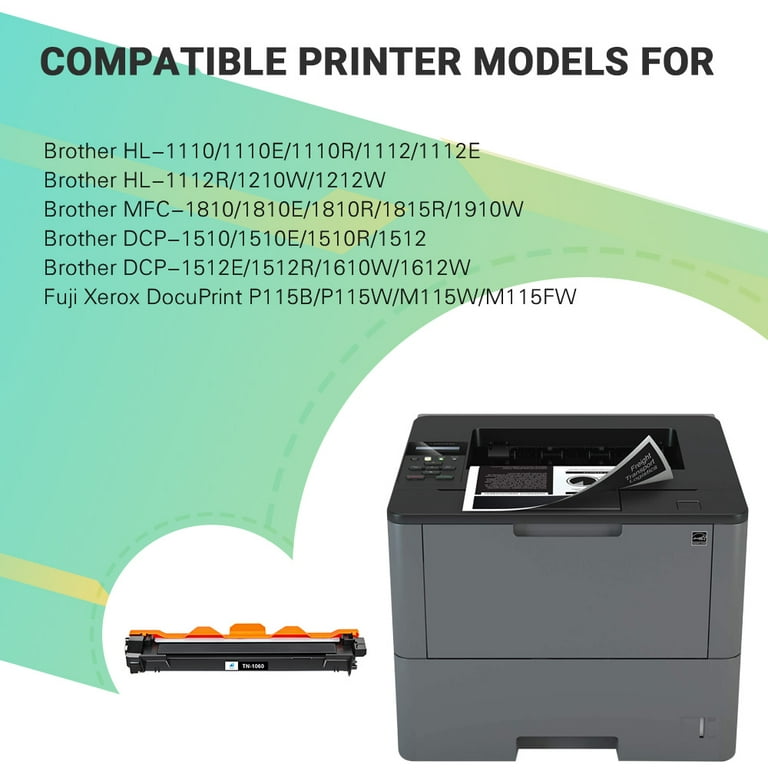 hældning tvetydig sagsøger Aztech 2-Pack Compatible Toner Cartridge for Brother TN-1060 HL-1110 1112  1210W MFC-1810 1815 1910W DCP-1510 1512 1610W 1612W Printer (Black) -  Walmart.com
