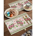 thumbnail image 2 of Easter Placemats Set of 6, Bunny Tulips Egg Flowers Placemat for Dining Table Decorations, Vintage Plant Leaf Place Mats, Spring Table Mats for Kitchen Dinner Seasonal Holiday Party Decor, 2 of 6