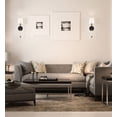 thumbnail image 5 of Nuvo Lighting Olmsted 1-Light Wall Sconce Aged Bronze Finish with White Linen Shade - Aged Bronze / White Fabric, 5 of 13