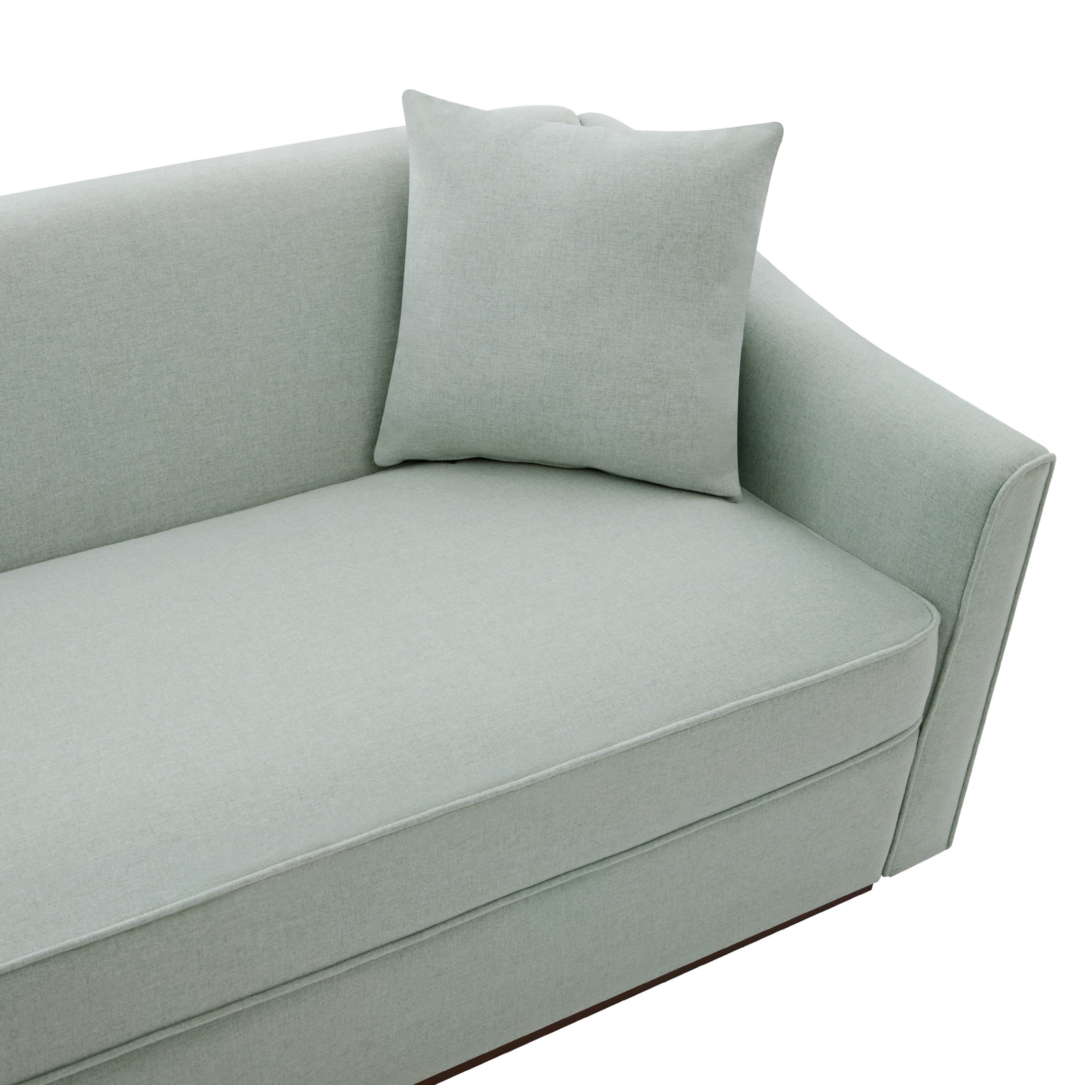 Christopher Knight Home 75.78" Modern Chenille Upholstered 3-Seater Sofa with Throw Pillows, Blue