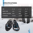 thumbnail image 6 of G2 21Inches Light Weight Snowshoes, with Special EVA Padded Ratchet Binding, Heel Lift, Toe Box, Flexible Pivot Bar, Durable Back Strap, Set with Trekking Poles(Blue), 6 of 7