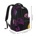 thumbnail image 2 of Goofa The Nightmare Before Christmas Pattern Casual Backpack for School & Travel – Lightweight Ergonomic Backpack with Laptop Compartment, Multiple Pockets-One Size, 2 of 5