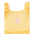 thumbnail image 5 of Disney Princess Toddler Girls Belle Cosplay Tutu Dress with Puff Sleeves, Sizes 12M-5T, 5 of 6