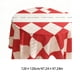 thumbnail image 3 of Mantel Navideño a Cuadros Rojos y Blancos | Tela de Poliéster | 120 X 120 Cm | Ideal para Mesas de Cocina y Comedor | Decoración Navideña | 1 Mantel, 3 of 6