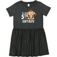 thumbnail image 3 of Inktastic Monkey Its My 5th Birthday Girls Toddler Dress, 3 of 5