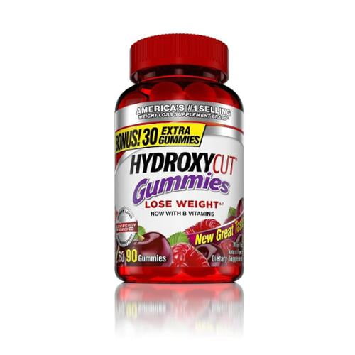 HYDROXYCUT Nutrition Gummies, Mixed Fruit 90 ea (Pack of 3)