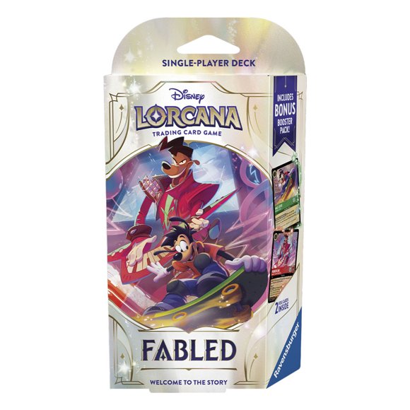 Cartas Ravensburger Disney Lorcana Fabled Goofy, Max Goof y Powerline