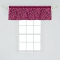 thumbnail image 2 of Ambesonne Abstract Window Valance, Romantic Flowers in Bloom, 54" X 18", Charcoal Grey Hot Pink, 2 of 3