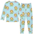 thumbnail image 2 of joogoo Cute Lion 2 Piece Long Sleeve Tee and Pants Cotton Pajama Set 3T, 2 of 7