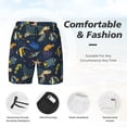 thumbnail image 3 of Fotbe Undersea Animals Men’s Swim Trunks Quick Dry Swim Shorts Board Shorts with Mesh Lining-Medium, 3 of 9