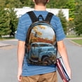 thumbnail image 4 of Easygdp Rustic Vintage Truck Autumn Mochila Ligera de 15 Pulgadas para Estudiantes, Mochila Cómoda para la Escuela y Viajes, Correas Ajustables, 4 of 6
