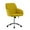Bright Yellow, variant on PORKISS Vanity Chair, Swivel Home Office Chair, Ergonomic Desk Chair with Silver Metal Base, Adjustable Height, Velvet Upholstered Task Chair, Lilac