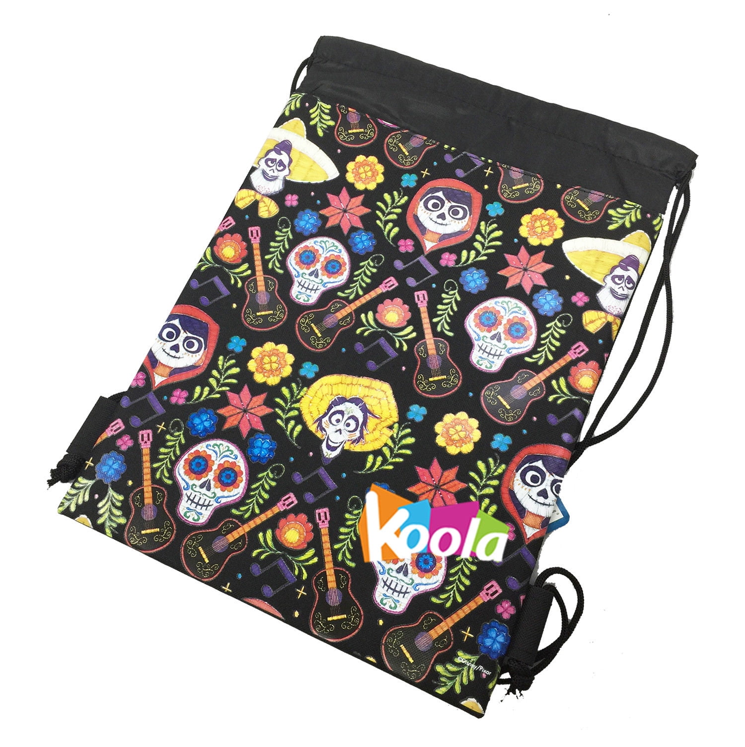 Disney Licensed COCO Sling Drawstring backpack Tote Bag w/ Small Wallet SG_B0787J9CY4_US black Disney Licensed COCO Sling Drawstring backpack Tote Bag w/ Small Wallet SG_B0787J9CY4_US black