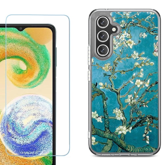 Phone Case for Samsung Galaxy A17 5G, with Screen Protector, by OneToughShield - Almond Blossom
