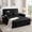 Black with Phone Holder, variant on AISWORD 54" Convertible Sleeper Sofa Bed, Pull Out Loveseat Couch with USB Port, Phone Holder & Cup Holder, Adjustable Backrest for Apartment, Living Room, Office, Black