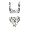 thumbnail image 6 of Rocae Fairy Flower for Bikini Set for Women Two Piece Sexy High Swimsuits Split Crossover Bikini XX-Large, 6 of 9