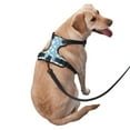 thumbnail image 2 of Vsdgher Blue Popcorn Pattern Dog Harness,No Pull Pet Harness with Soft Padded Handle,Adjustable Reflective Vest with 2 Buckles,4 Slide Buckles,S-XL, 2 of 5