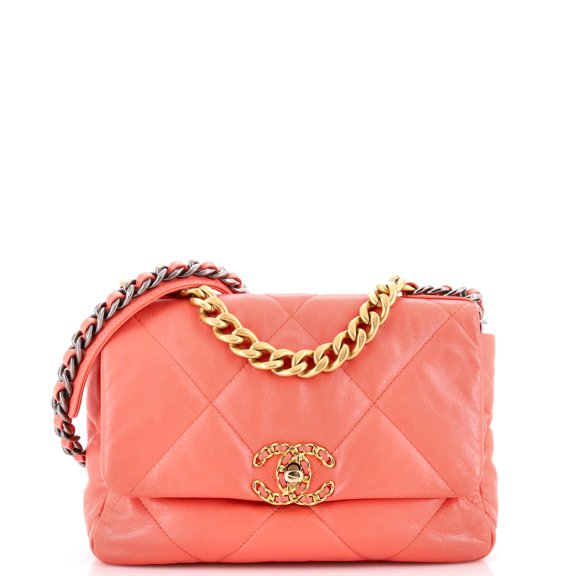 Pre-Owned 19 Flap Bag Quilted Leather Medium By Rebag