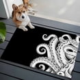 thumbnail image 3 of Black White Octopus Entryway Rug 2'x3'&nbsp; Non Slip Front Door Mats, Coastal Ocean Animals Nautical Entrance Rugs Indoor Outdoor Carpet, Washable Floor Mats Small Area Rug for Bedroom Kitchen, 3 of 8