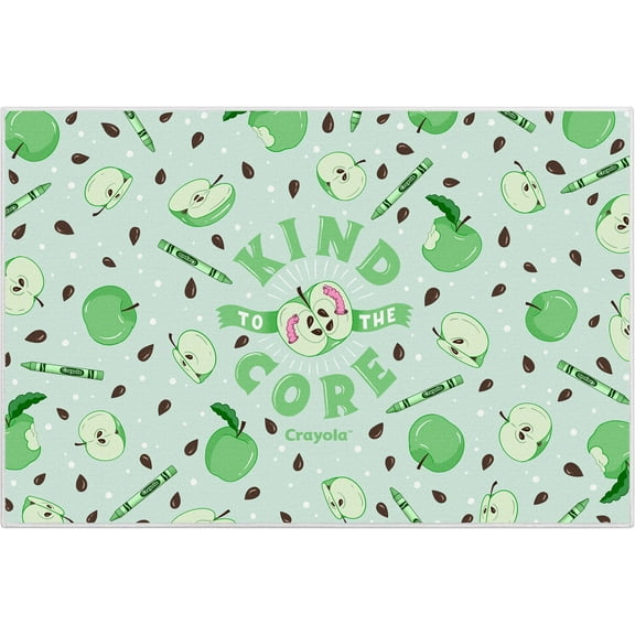 Crayola Kind to the Core 3'3" x 5' Green Area Rug by Well Woven