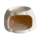 thumbnail image 1 of Comedero de cerámica para hámster, mueble de dibujos animados, hábitat para hámster con forma de pudín Naranja claro, 1 of 9
