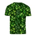 thumbnail image 3 of Jinhomg Mens Novelty Holiday T-Shirt 2025 Trendy St Patricks Day Graphic Tees Big and Tall Comfy Short Sleeve Crew Neck Tops Party Wear Green L, 3 of 5