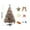 B, variant on Yhmxh Christmas Decorations,Christmas Ornaments White Christmas Tree Home Dense Flocking Christmas Scene Decoration Needle Christmas Tree Snowflake Pine Needle Decorations