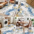 thumbnail image 4 of Rectangle Rug 4x6ft Area Rug,Retro Abstract Artwork Area Rugs for Living Room Bedroom,Blue Yellow Gray Art Pattern Floor Mat Non-Slip Non-Shedding Carpet Indoor Accent Rugs, 4 of 9