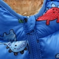 thumbnail image 3 of Toddler Winter Jackets with Hooded Cotton Warm Lined Coat Baby Boys Girls Windproof Thick Outwear Dinosaur Clothes, 3 of 7