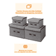 thumbnail image 2 of Cajas Organizadoras 4 Units De Tela Plegable C/ Tap Topon Belug Gris, 2 of 4