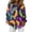 Purple, variant on T Shirts for Women Hawaiian Shirt Street Carnival Themed Masks Graphic Tees Holiday Festival Mardi Gras Outfit