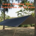 thumbnail image 2 of 10X13ft Lightweight Camping Tarp with Poles Waterproof Tarp Tent Rain Fly Black, 2 of 6