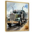 thumbnail image 2 of Designart "Carbon Fiber Beast Semi Truck I" Truck Floater Framed Wall Decor, 2 of 7