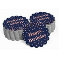 thumbnail image 2 of Inkdotpot Pack Of 50 Happy Birthday Favor Paper Tags Craft Real Rose Gold Foil Hang Tags, 2 of 7