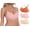 Apricot+Pink+Caramel, variant on Jelly Bras for Women No Underwire Full Coverage Bralettes V-Neck Wirefree Lingerie Sports Bra Pack of 3 Black+Coffee+Red L