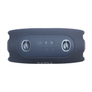 JBL Xtreme 5 - Portable waterproof speaker with massive legendary JBL sound, ambient edge lighting, and a convenient shoulder strap - Blue