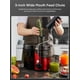 thumbnail image 3 of Extractor de jugo Juilist exprimidor de boca ancha 3 pulgadas 400 W rojo brillante, 3 of 5