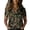 Bronze, variant on Women's Retro Shirt Women's Satin Printed Short Sleeved Shirt Vacation Style Shirt