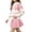 .Pink, variant on Agkizg Kids Girls Clothing Set Pullover 2 Piece Outfit Knit Crewneck Top Midi Skirt Casual Set