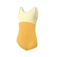 thumbnail image 4 of Xdegoge Kids Girls Sleeveless Ballet Dance Leotards Color Block Gymnastics Bodysuit Breathable Stretchy Dancewear Athletic Outfit Workout Active Playwear Tops For Children, 4 of 6