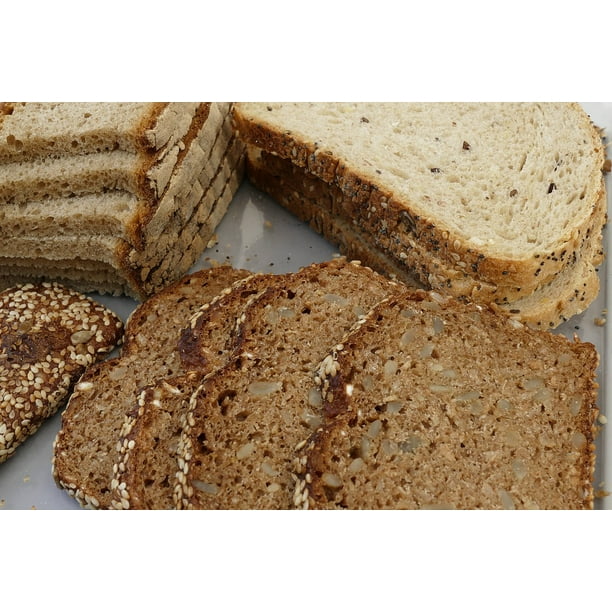 LAMINATED POSTER Bread Slices Bread Whole Wheat Bread Sliced Poster
