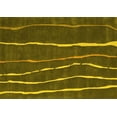 thumbnail image 1 of Ahgly Company Indoor Rectangle Abstract Yellow Contemporary Area Rugs, 2' x 3', 1 of 4