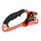 thumbnail image 4 of Ascensor de escalada, dispositivo de equipo de montañismo, herramienta de equipo de rappel de arbolista de árboles para hombres y mujeres, col Mano izquierda naranja, 4 of 7
