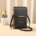 thumbnail image 2 of Ruyang Womens Phone Wallet PU Leather Crossbody Bag Multi-Zip Vertical Purse Anti-Theft Sling Bag Fashion Single Shoulder Bag, 2 of 7