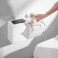 thumbnail image 5 of Wall-Hung Storage Box Bathroom Semi-Flip Paper Towel Garbage Bag, 5 of 5