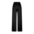 thumbnail image 5 of Simua Womens Silk Satin Pajamas Pants Casual Solid Color Elastic Waist Leisure Straight Vintage Trousers with Pockets, 5 of 6