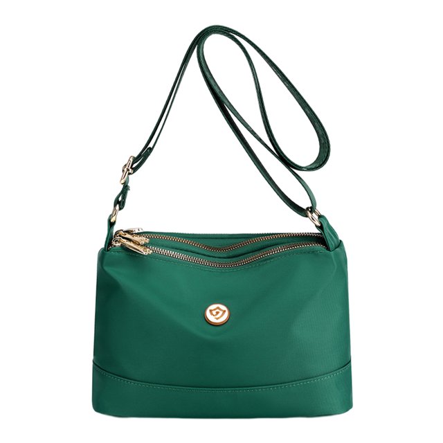 Bolso Casual para Mujer Bolso Bandolera Ligero Bolso Hombro Nailon Bolso Cuadrado (verde)