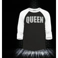 thumbnail image 2 of Shop4Ever Men's Queen African Pattern Style Raglan Baseball Shirt Small Black/White, 2 of 4