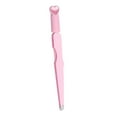 thumbnail image 4 of Pinzas para cejas, multifuncionales, punta plana de 4 mm, herramienta recortadora de cejas, color rosa, 4 of 8