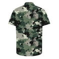 thumbnail image 5 of GERsome Men's Camouflage Shirts Button Down Short Sleeve Camo Leisure Shirts Loose Fit Summer Vintage Shirts S-3XL, 5 of 5